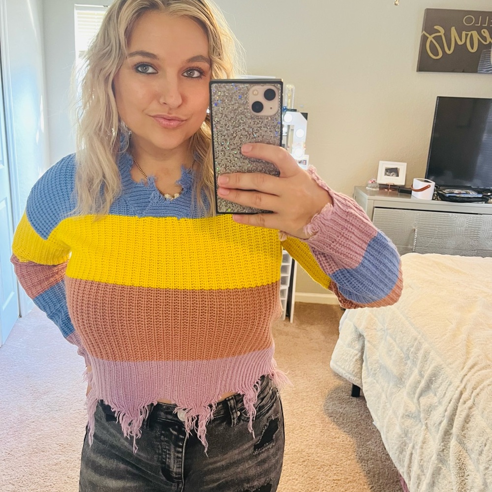 Colorful Striped Sweater